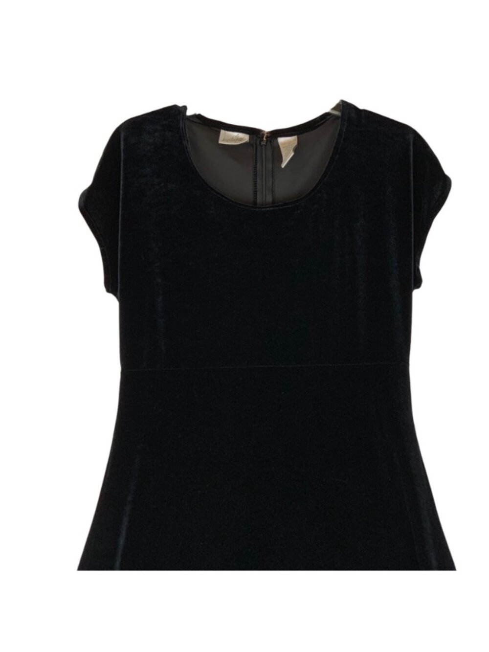 Vintage Jacqueline Ferrar Black Velvet Maxi Dress Size 4 Stretch Holiday Formal - Picture 2 of 6